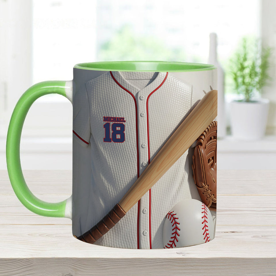Baseball Is More Than A Game - Personalized Baseball Accent Mug