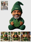 Stoner - Personalized Weed Premium Faux Fur Pillow
