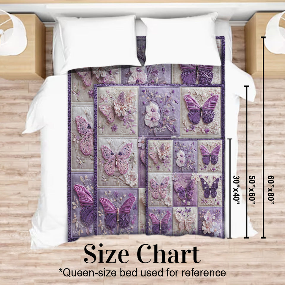 Love Butterflies - Personalized Butterfly Blanket