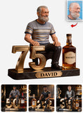 Custom From Photo, Drink & Number - Personalized Birthday Custom Shaped Acrylic Plaque