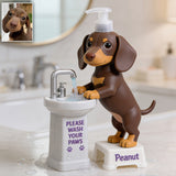 Please Wash Your Paws - Personalized Dog Pump Dispenser