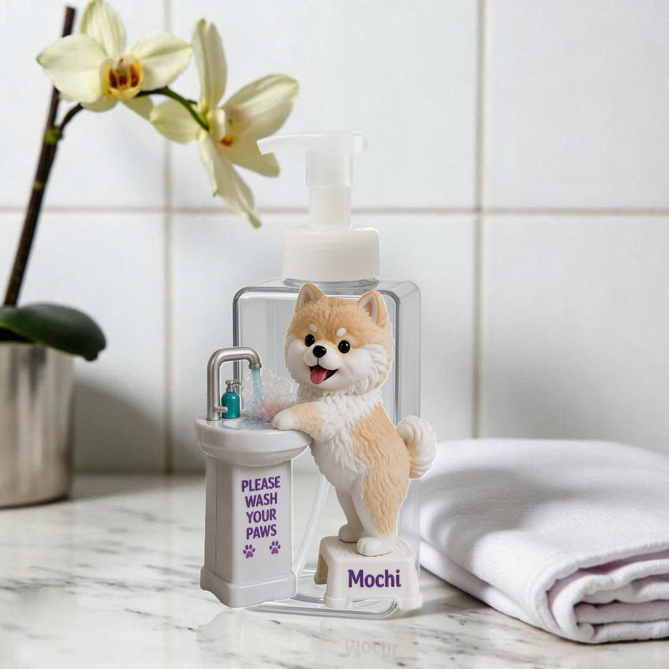 Please Wash Your Paws - Personalized Dog Pump Dispenser
