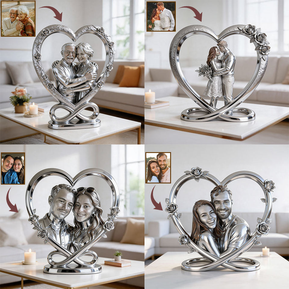 Couple Gift Idea - Personalized Couple Custom Shaped Acrylic Plaque