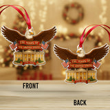 Eagle 250 Years of The United States - Personalized Bald Eagle Ornament