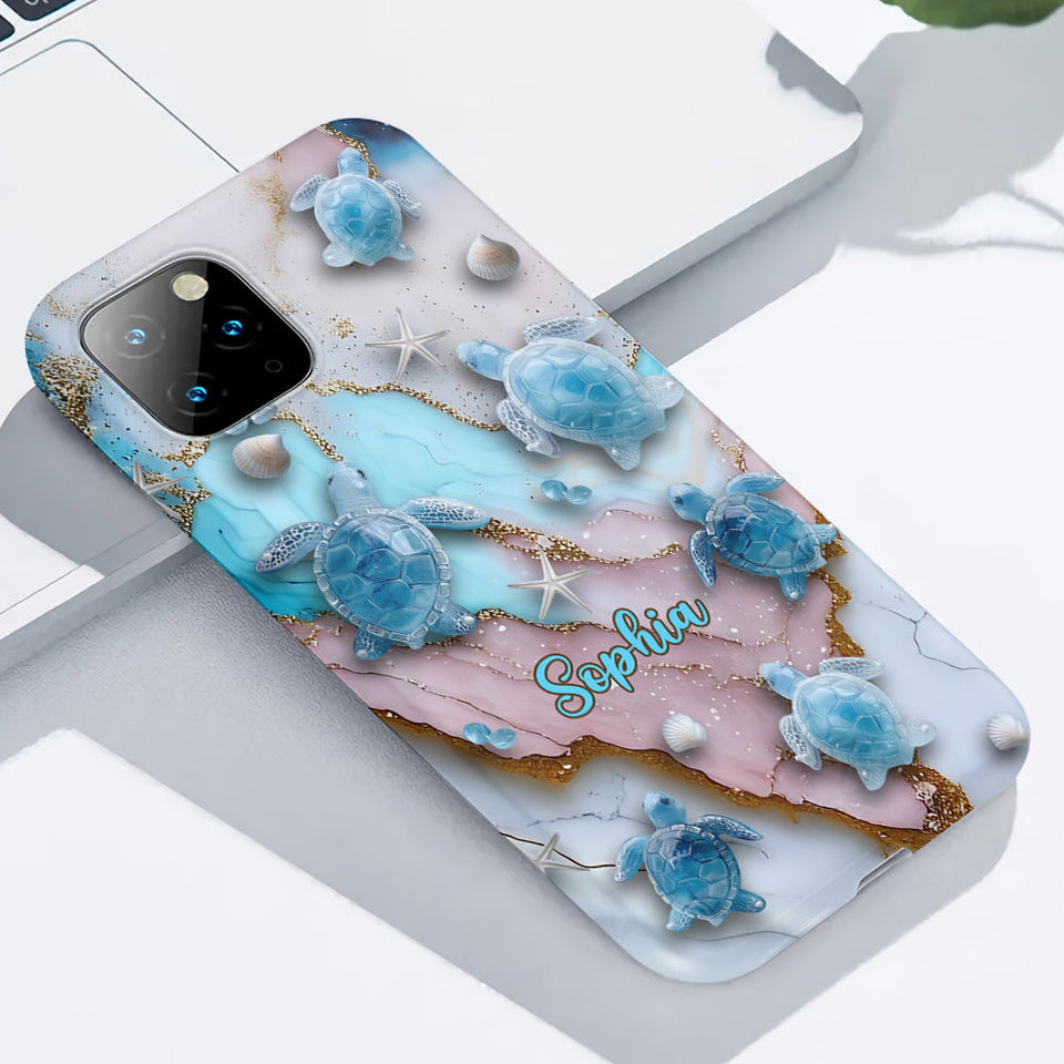 Love Turtles - Personalized Turtle Full Print Phone Case