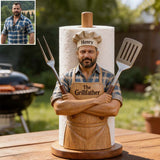 Best Flippin' Dad Ever - Personalized Father Paper Towel Stand