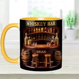 Whiskey Bar - Personalized Whisky Accent Mug & Coaster