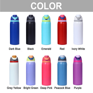 Pencil Alphabet Custom Name - Personalized Kid 2-In-1 Spout Water Bottle