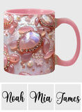 Pink Turtle - Personalized Turtle Accent Mug