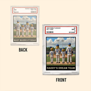 The Family League Card - Personalized Father Custom Shaped Acrylic Plaque