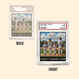The Family League Card - Personalized Father Custom Shaped Acrylic Plaque