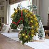 Horse Wreath - Personalized Horse LED Light Acrylic Sign
