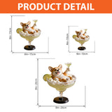 Personalized Dog Swimming In Cocktail, Wine, Whiskey - Personalized Dog Custom Shaped Acrylic Plaque