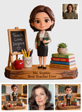 Any Photo - Personalized Teacher Custom Shaped Wood Plaque