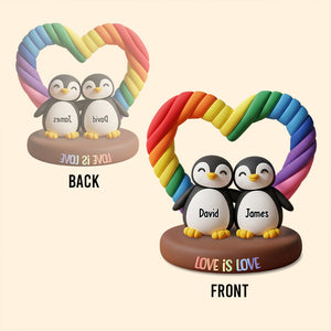 Love Is Love - Personalized LGBT Support Custom Shaped Acrylic Plaque