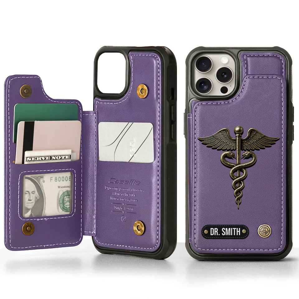 Proud Nurse - Personalized Nurse Wallet Phone Case