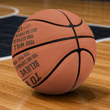 Gift For Sporty Kid, American Football, Basketball, Soccer, Baseball - Personalized Basketball Multi-Sport Ball