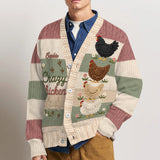 Crazy Chicken Lady - Personalized Chicken Cardigan Sweater