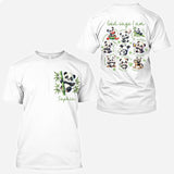 God Says I Am - Personalized Panda Lover All Over Shirt