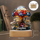 Magic Night - Personalized Mushroom Shaped Plaque Light Base