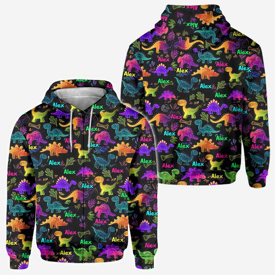 Dinosaur Suitable for Kids to Go Out with Outdoor - Personalized Kid All Over Shirt