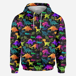 Dinosaur Suitable for Kids to Go Out with Outdoor - Personalized Kid All Over Shirt