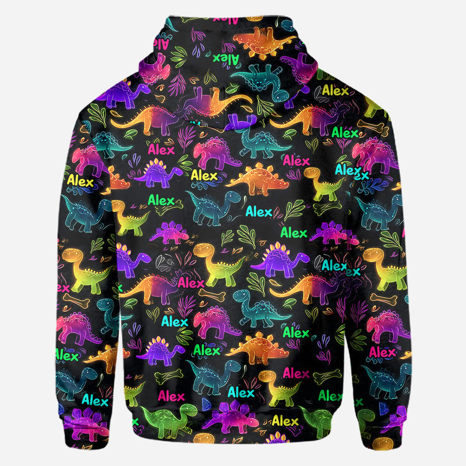 Dinosaur Suitable for Kids to Go Out with Outdoor - Personalized Kid All Over Shirt