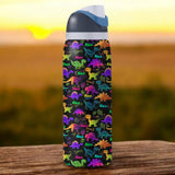 Dinosaur Drinkware for Kids - Personalized Kid 2-In-1 Spout Water Bottle