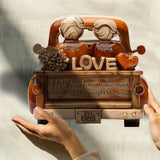 God Blessed The Broken Road That Led Me Straight to You - Personalized Couple Custom Shaped Wood Plaque