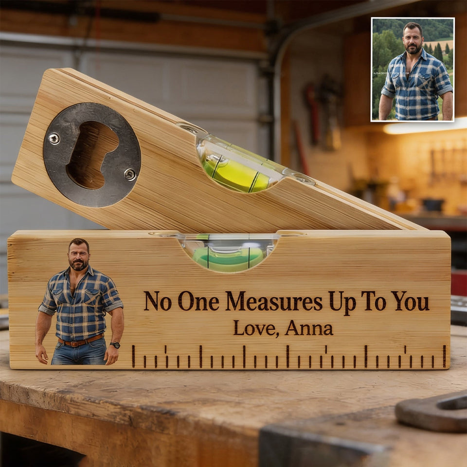 If He Can’t Fix It No One Can - Personalized Couple Spirit Level Bottle Opener