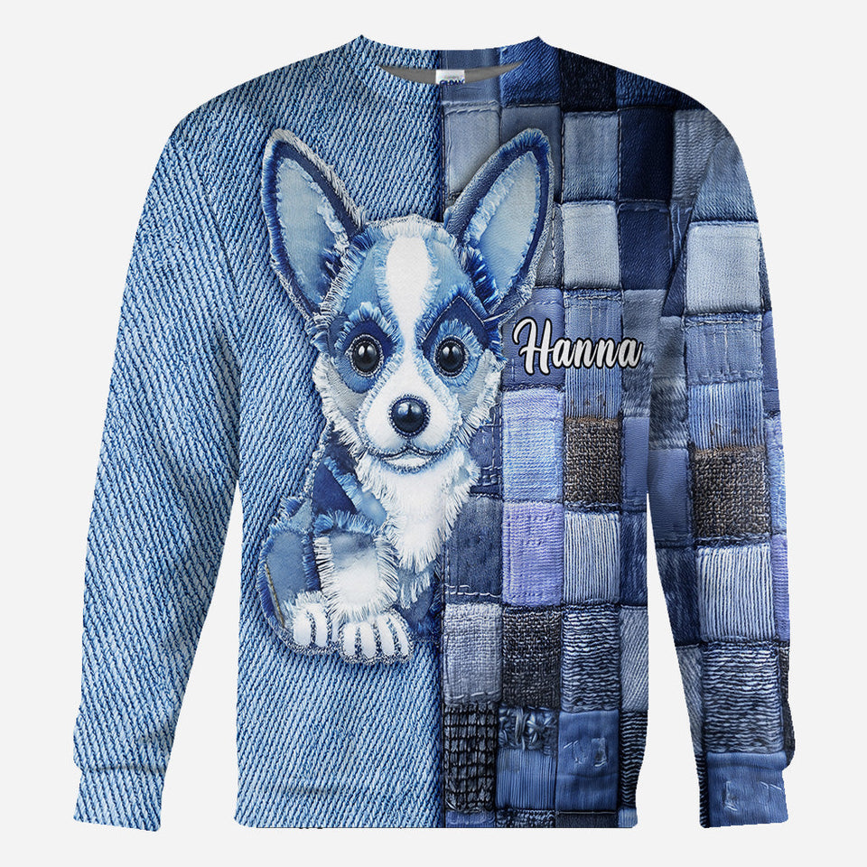 Love Pembroke Welsh Corgi - Personalized Dog All Over Shirt