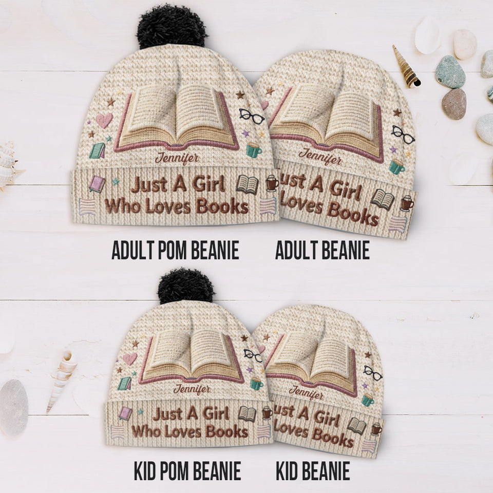 Reading Makes Me Happy - Personalized Book Beanie Hat