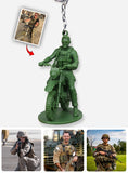Funny Gift For Soldiers - Personalized Veteran Keychain