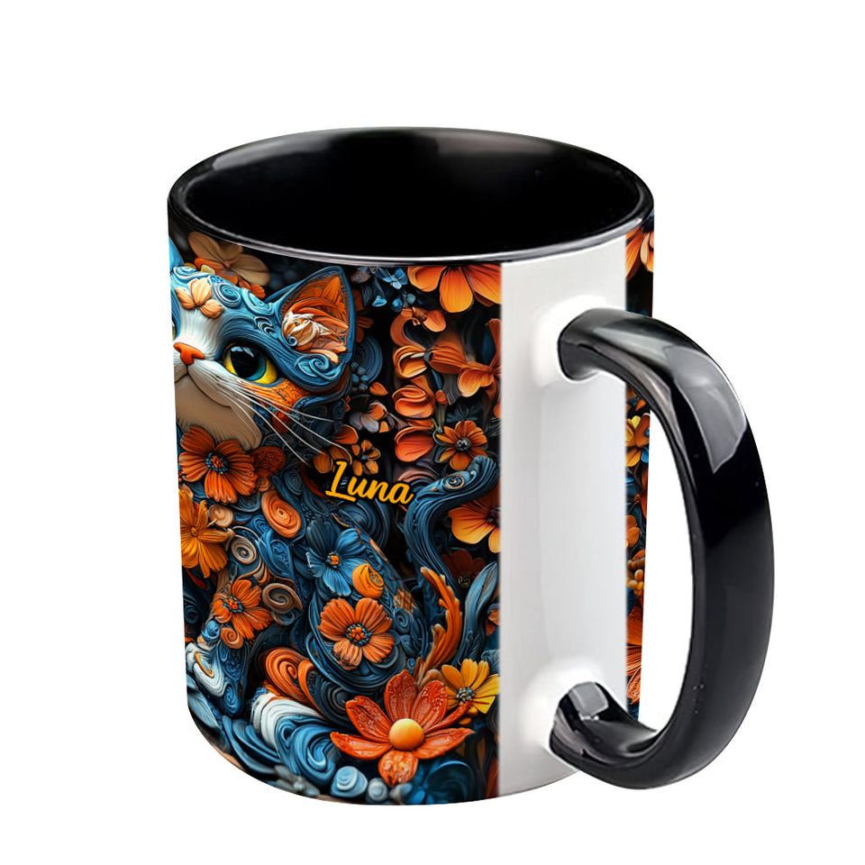 Adorable Cat - Personalized Cat Accent Mug