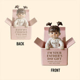 Father's Day Gift - Personalized Newborn Custom Shaped Acrylic Plaque