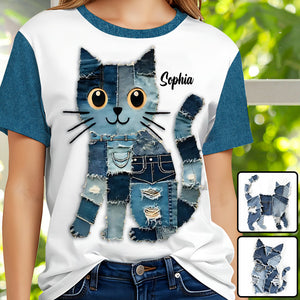 Just A Girl Who Loves Cat - Personalized Cat All Over Shirt