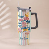 Teachers Off - Personalized Teacher Tumbler With Handle