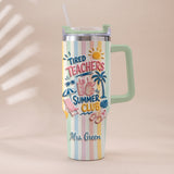 Teachers Off - Personalized Teacher Tumbler With Handle