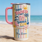 Teachers Off - Personalized Teacher Tumbler With Handle