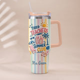 Teachers Off - Personalized Teacher Tumbler With Handle