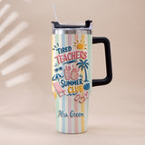 Teachers Off - Personalized Teacher Tumbler With Handle