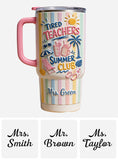 Teachers Off - Personalized Teacher Tumbler With Handle