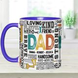 Best Dad Ever - Personalized Father Accent Mug