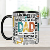 Best Dad Ever - Personalized Father Accent Mug