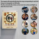 Museum Of Us With Music Song - Personalized Couple Rotating Music Magnet With Light