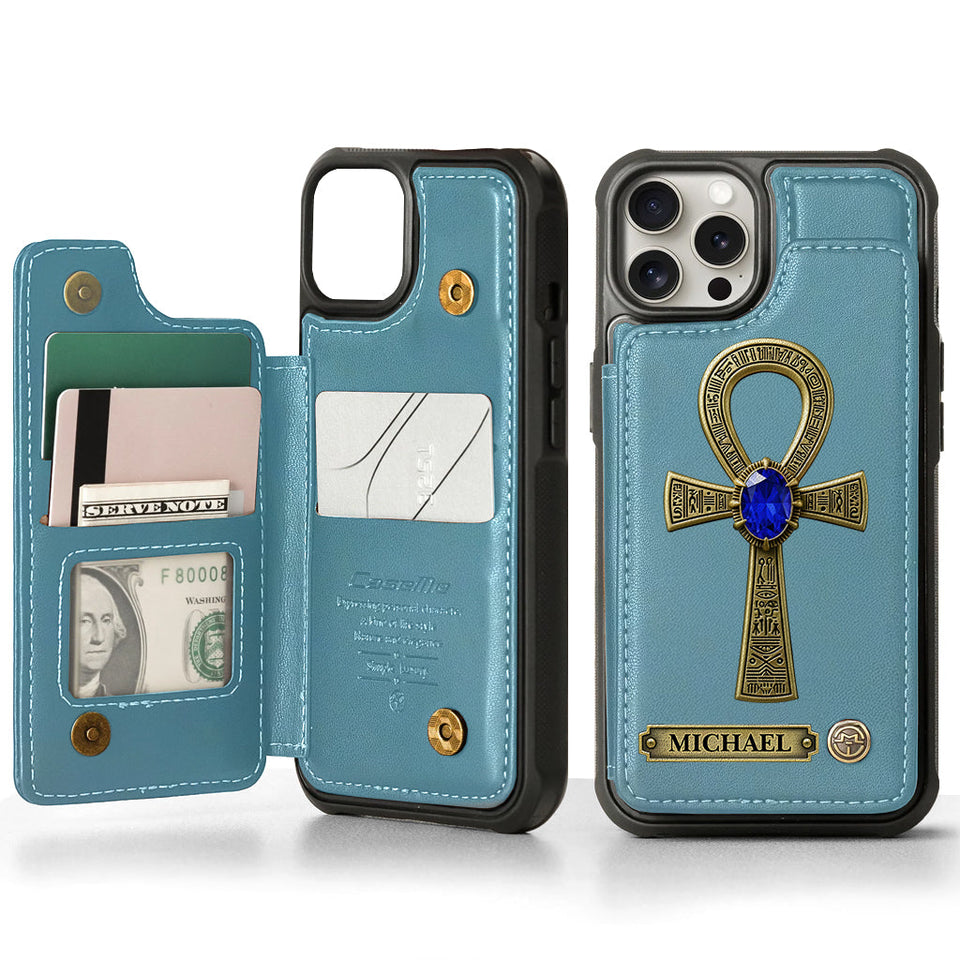 Ancient Egypt - Personalized Ancient Egypt Wallet Phone Case