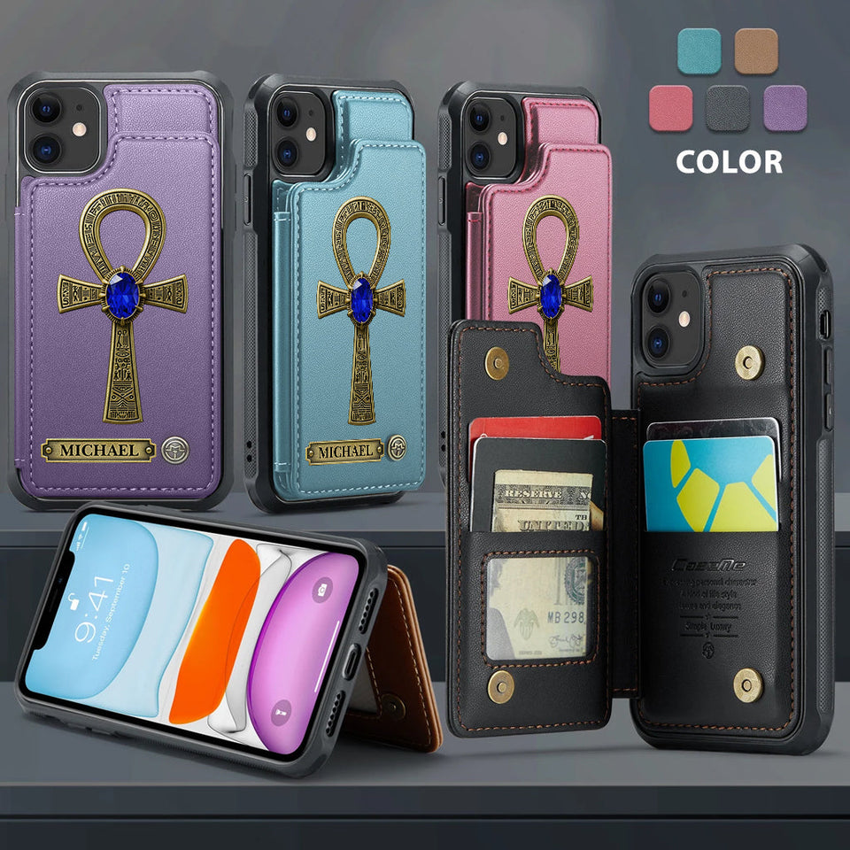 Ancient Egypt - Personalized Ancient Egypt Wallet Phone Case