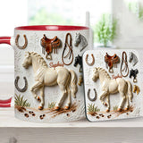 Strong Horse - Personalized Horse Accent Mug & Coaster