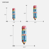 Giant Pencil 3D Shaped Wall Sign - Personalized Teacher Custom Shaped Wood Sign