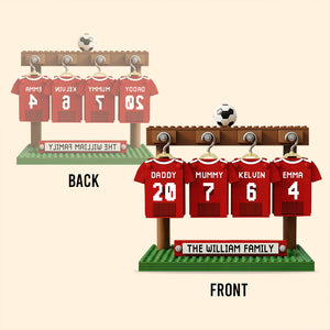 Family Soccer Team - Personalized Soccer Custom Shaped Acrylic Plaque